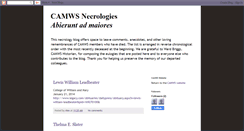 Desktop Screenshot of camwsnecrologies.blogspot.com