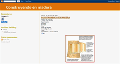 Desktop Screenshot of construyendoenmadera.blogspot.com