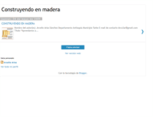 Tablet Screenshot of construyendoenmadera.blogspot.com