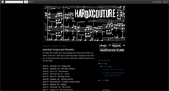 Desktop Screenshot of hardxcouture.blogspot.com