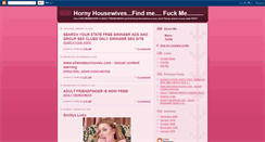 Desktop Screenshot of hornyhousewives4u.blogspot.com