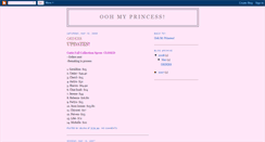 Desktop Screenshot of ooh-my-princess-procedure.blogspot.com