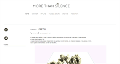 Desktop Screenshot of morethansilence.blogspot.com