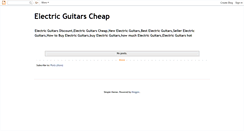 Desktop Screenshot of electricguitarscheap.blogspot.com