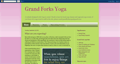 Desktop Screenshot of grandforksyoga.blogspot.com