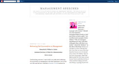 Desktop Screenshot of managementspeeches.blogspot.com