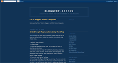 Desktop Screenshot of bloggers-addons.blogspot.com