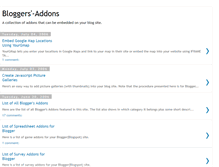 Tablet Screenshot of bloggers-addons.blogspot.com