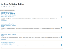 Tablet Screenshot of medicalarticlesonline.blogspot.com