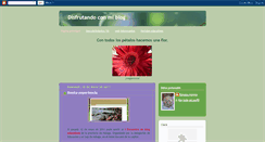 Desktop Screenshot of disfrutandoconmiblog.blogspot.com