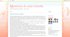 Desktop Screenshot of memoriasdeumagatinha.blogspot.com