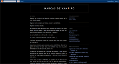 Desktop Screenshot of marcasdevampiro.blogspot.com