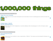 Tablet Screenshot of 1000000things.blogspot.com