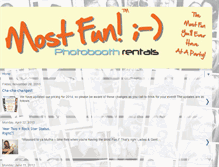 Tablet Screenshot of mostfunphotoboothrentals.blogspot.com