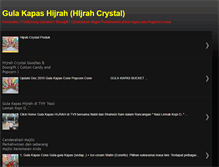 Tablet Screenshot of hijrahcrystal.blogspot.com