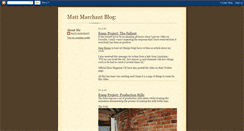 Desktop Screenshot of mattmarchant.blogspot.com