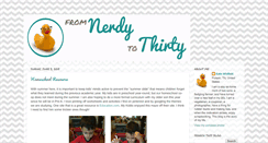 Desktop Screenshot of fromnerdytothirty.blogspot.com