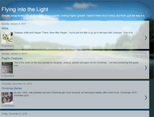 Tablet Screenshot of flyingintothelight.blogspot.com