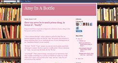 Desktop Screenshot of amyinabottle.blogspot.com