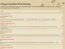 Tablet Screenshot of cheapcanadianwebhosting.blogspot.com