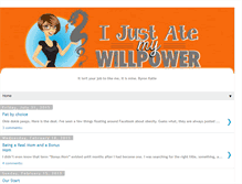 Tablet Screenshot of ijusatemywillpower.blogspot.com