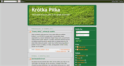 Desktop Screenshot of krotka-pilka.blogspot.com