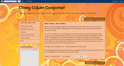 Desktop Screenshot of crazycubancouponer.blogspot.com