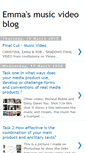 Mobile Screenshot of musicvideocm3emma.blogspot.com