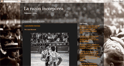 Desktop Screenshot of larazonincorporea.blogspot.com