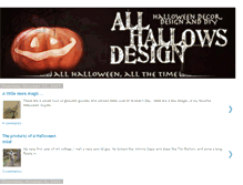 Tablet Screenshot of allhallowsdesign.blogspot.com