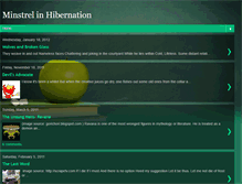 Tablet Screenshot of minstrelinhibernation.blogspot.com