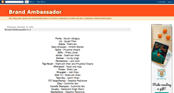 Desktop Screenshot of brandsambassador.blogspot.com