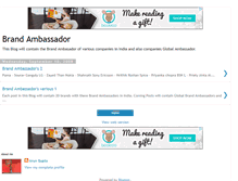 Tablet Screenshot of brandsambassador.blogspot.com
