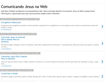 Tablet Screenshot of comunicandojesus.blogspot.com