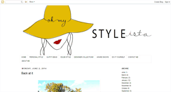 Desktop Screenshot of ohmystyleista.blogspot.com