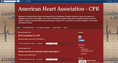 Desktop Screenshot of americanheartassociationcpr.blogspot.com