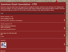 Tablet Screenshot of americanheartassociationcpr.blogspot.com