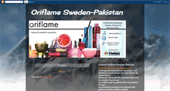 Desktop Screenshot of oriflamesweden-pakistan.blogspot.com