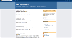 Desktop Screenshot of 600parkplace.blogspot.com