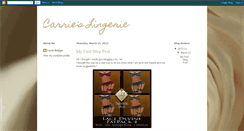 Desktop Screenshot of carrieslingerie.blogspot.com