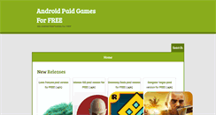 Desktop Screenshot of androidpaidgamesforfree.blogspot.com