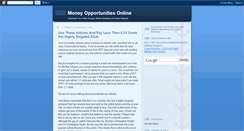 Desktop Screenshot of moneyopportunitiesonline.blogspot.com