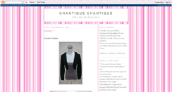 Desktop Screenshot of chantique4chantique.blogspot.com