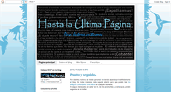 Desktop Screenshot of hastalaultimapagina.blogspot.com