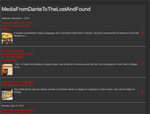 Tablet Screenshot of mediafromdantetothelostandfound.blogspot.com