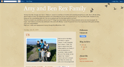 Desktop Screenshot of amyandbenrexfamily.blogspot.com