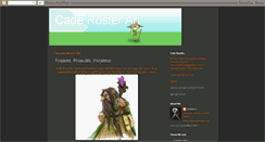 Desktop Screenshot of caderoster.blogspot.com