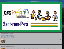 Tablet Screenshot of proinfantilsantarempa.blogspot.com