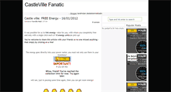 Desktop Screenshot of castleville-fanatic.blogspot.com