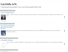Tablet Screenshot of coltivarearte.blogspot.com